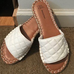 Quilted Time and Tru top strap sandals